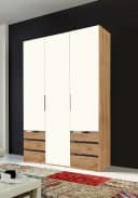 WIMEX Kleiderschrank Level 3-türig Weiß/Plankeneiche Bild 2