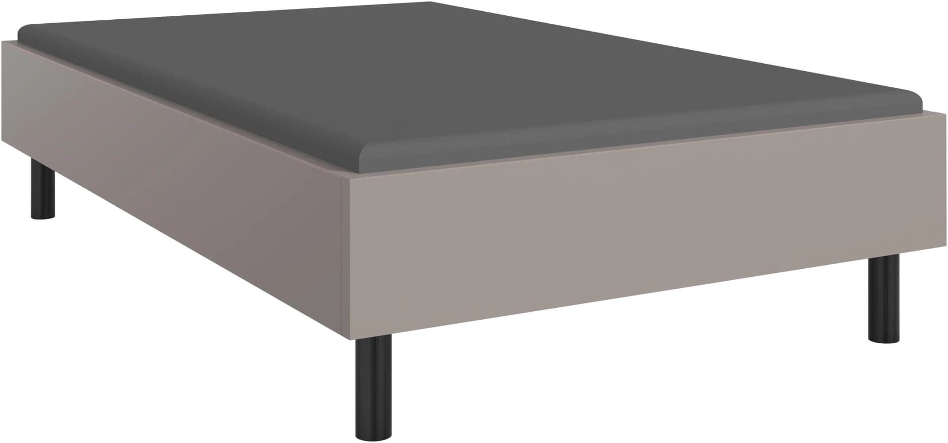 WIMEX Bettgestell Easy Sahara Grau Schwarz 120x200 cm