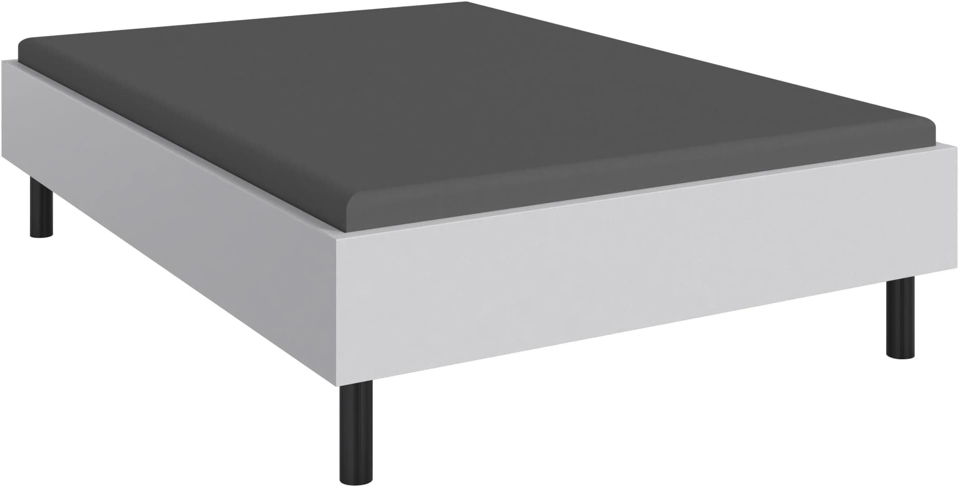 WIMEX Bettgestell Easy Weiß Schwarz 120x200 cm
