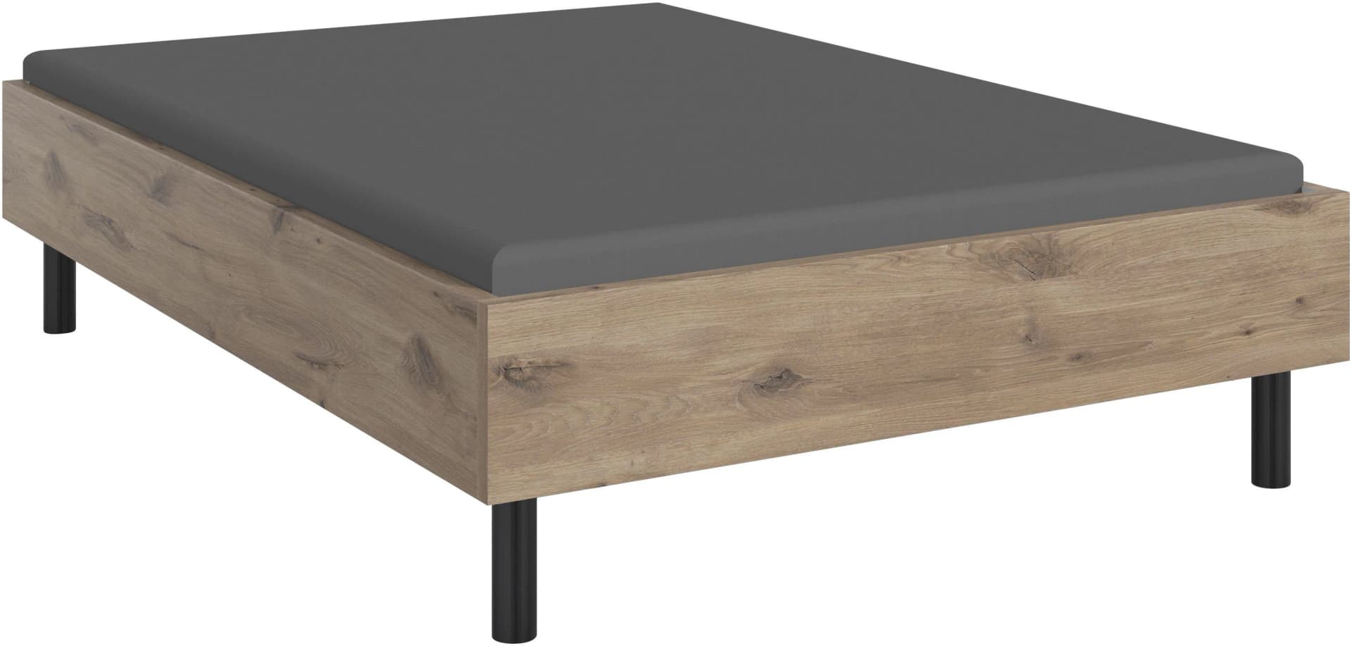 Wimex Bett Easy ohne Kopfteil Braun Schwarz 140x200 cm