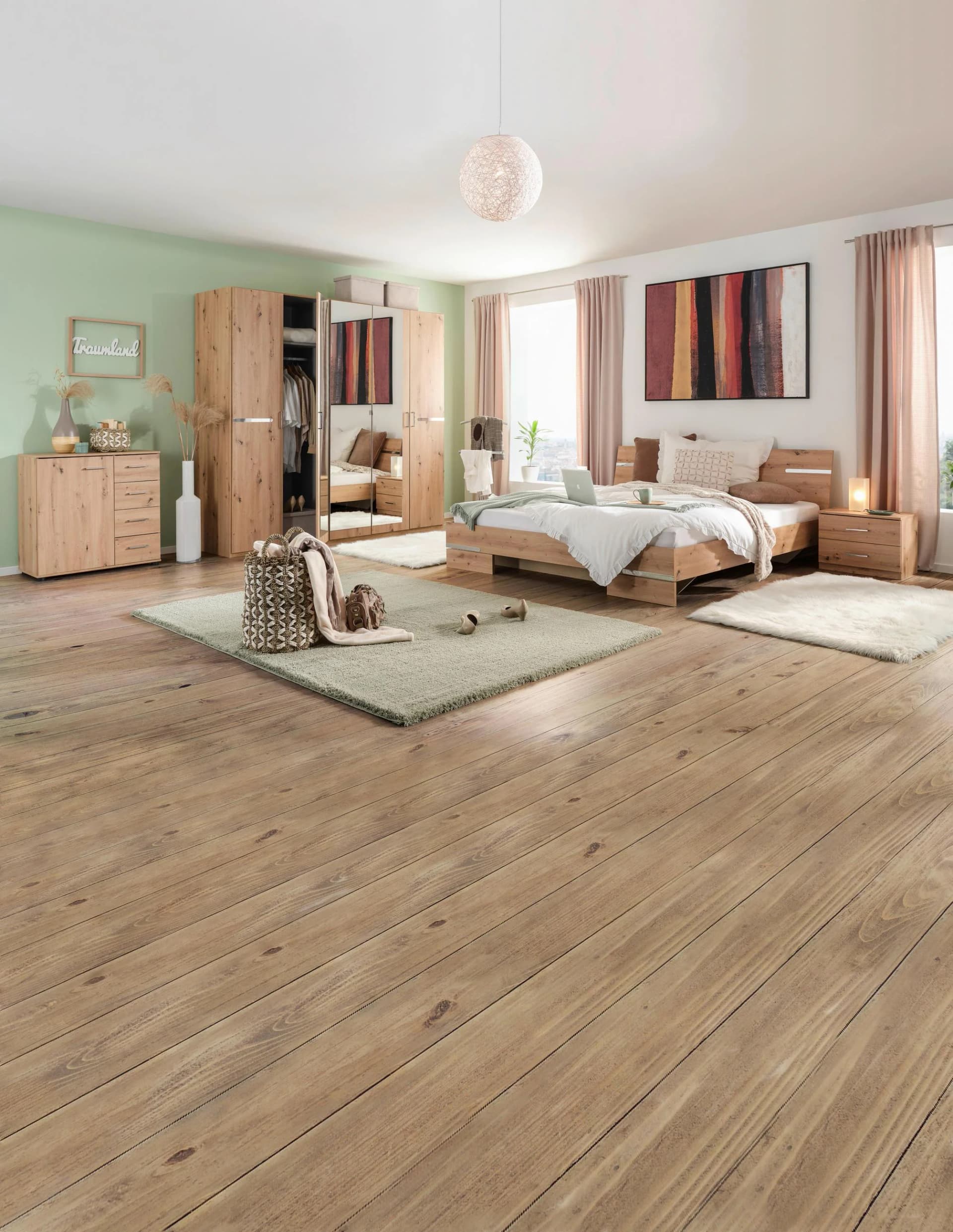 Mömax DE Schlafzimmer in Eichefarben 4-teilig