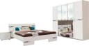 Wimex Schlafzimmer-Set Anna 4-tlg. Weiß mit Chrom Bild 2