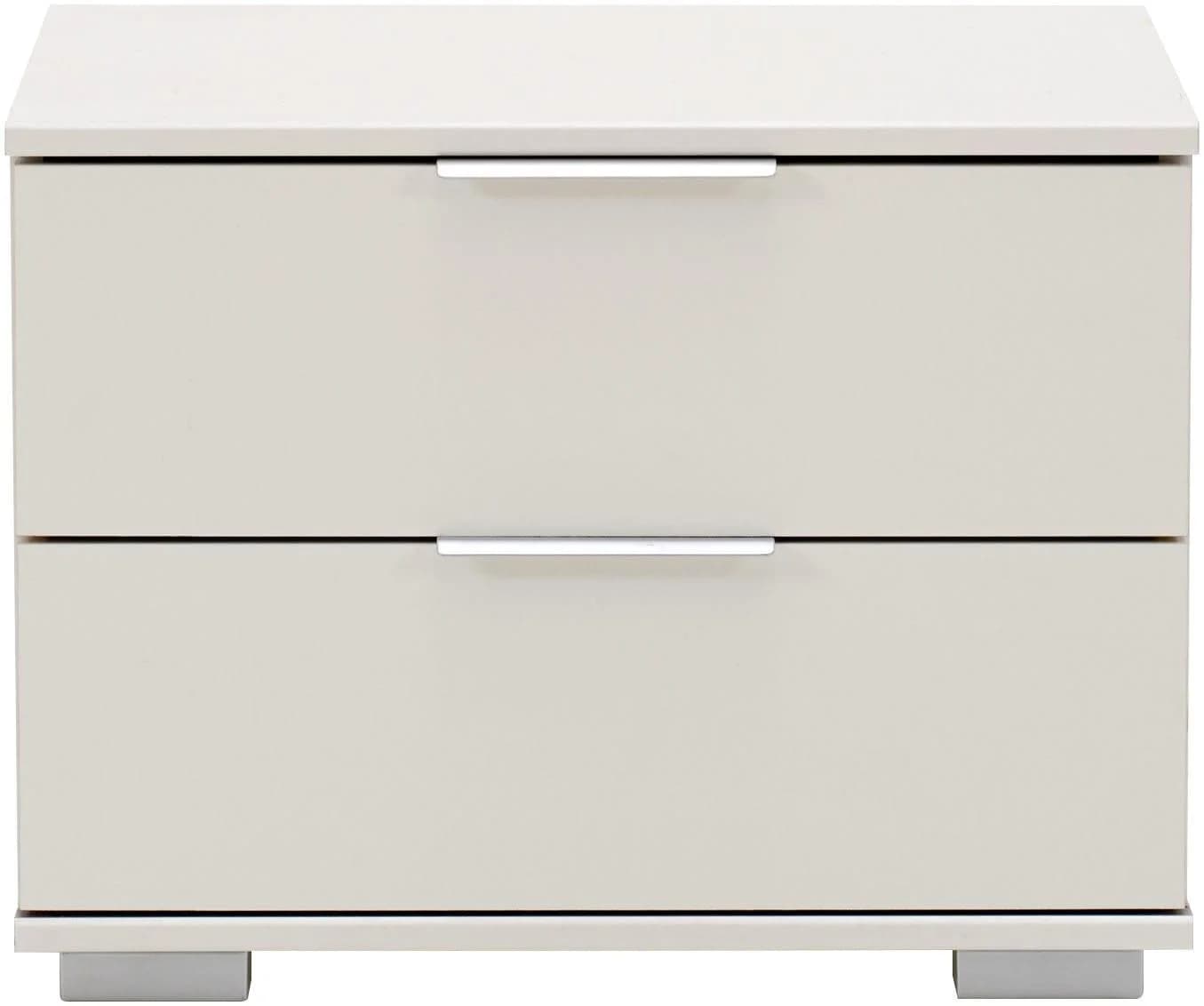 WIMEX Nachtkommode Easy Weiß Modern mit 2 Schubladen