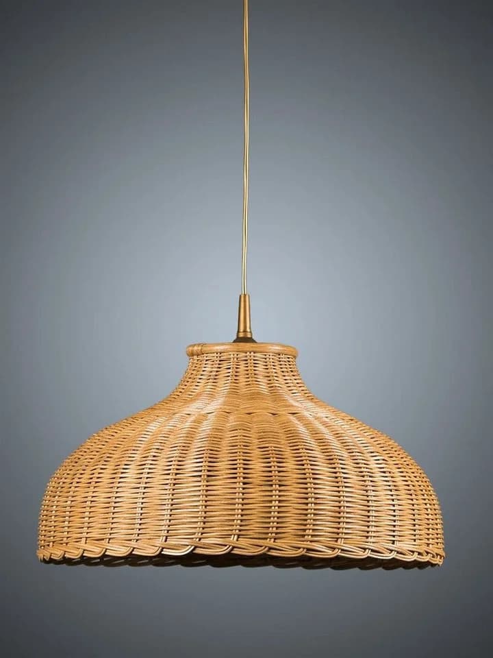 Helios Leuchten Pendelleuchte Rattan Honig Landhausstil - Bild 3