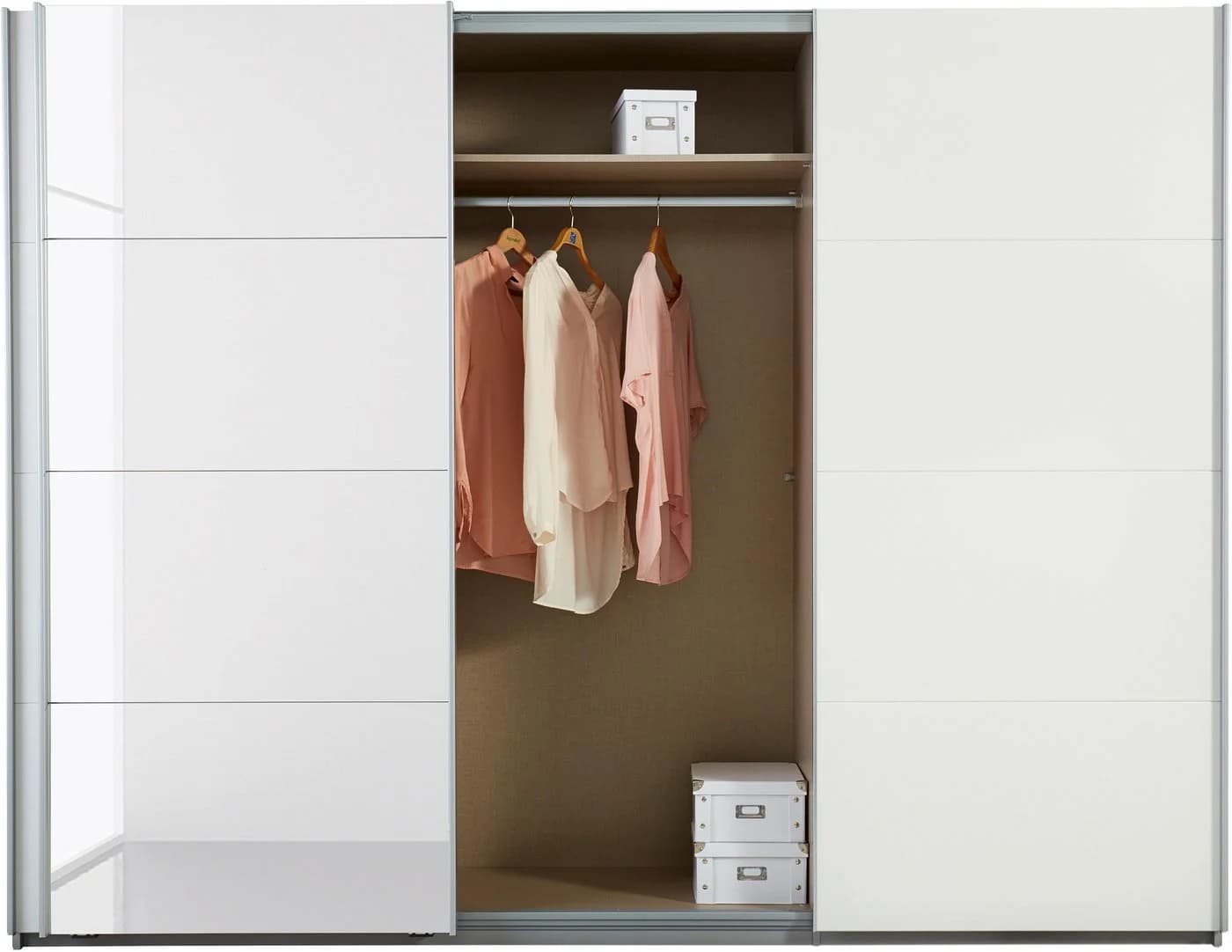 Rauch Schwebetürenschrank Dobene Weiß Modern - Bild 4