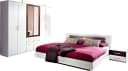 Rauch Schlafzimmer-Set BURANO Weiß/Grau mit Schrank 4-türig Bild 2