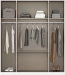 Rauch Schlafzimmer-Set BURANO Weiß/Grau mit Schrank 4-türig Bild 4