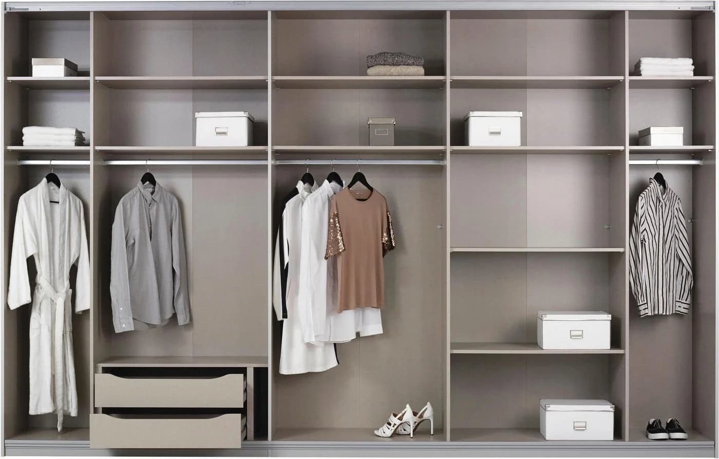 Rauch Schwebetürenschrank KULMBACH Weiß mit Spiegel
