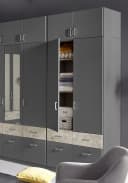 Rauch Kleiderschrank Bremen Grau Metallic Bild 1