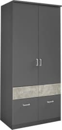 Rauch Kleiderschrank Bremen Grau Metallic Bild 2