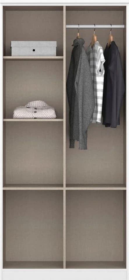Rauch Kleiderschrank Bremen Grau Metallic - Bild 4