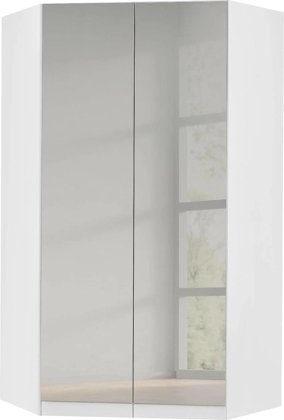 Rauch Eckkleiderschrank Celle Weiß mit Spiegelfront - Bild 2