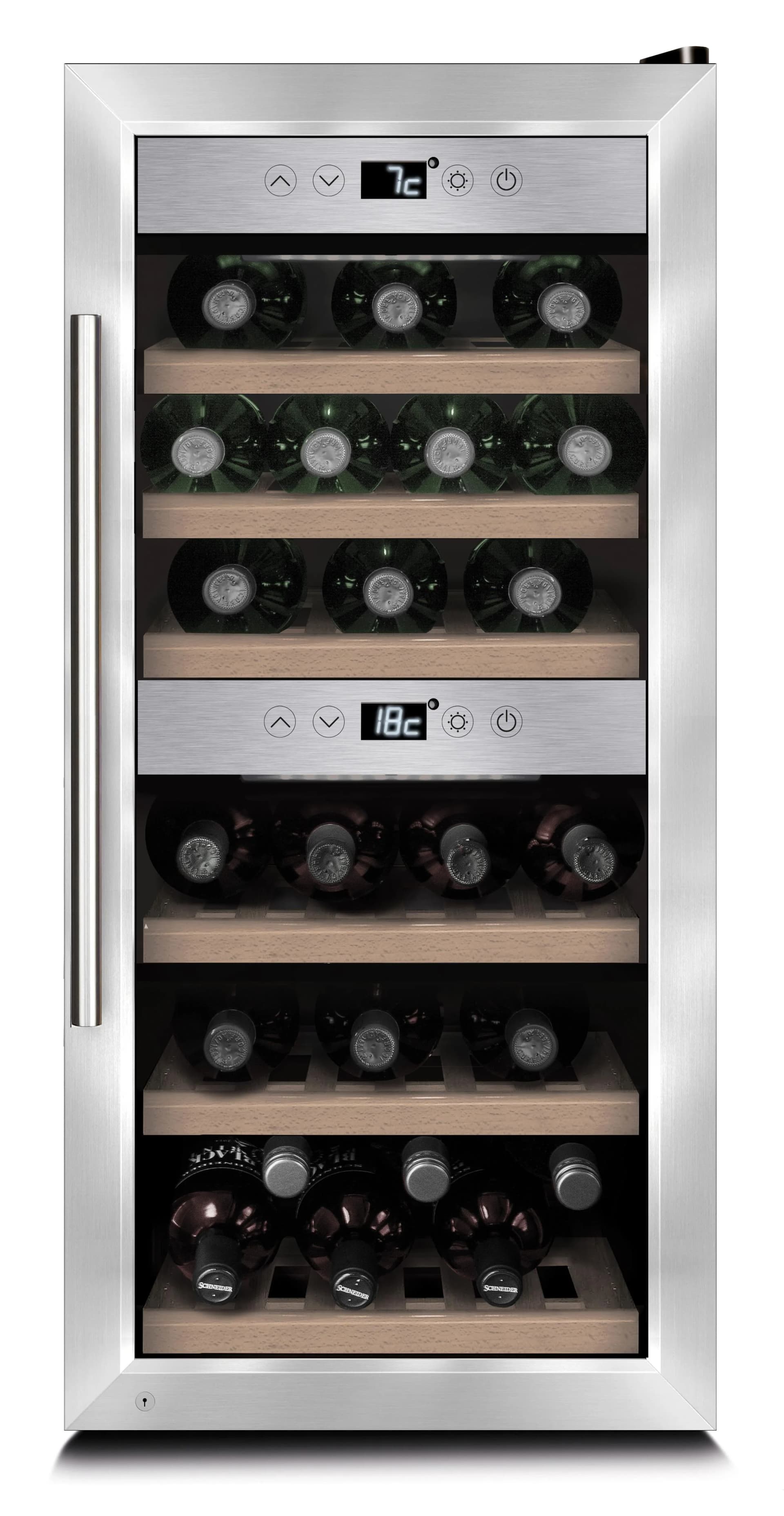 CASO Weinkühlschrank WineComfort 240 Smart Schwarz Silber