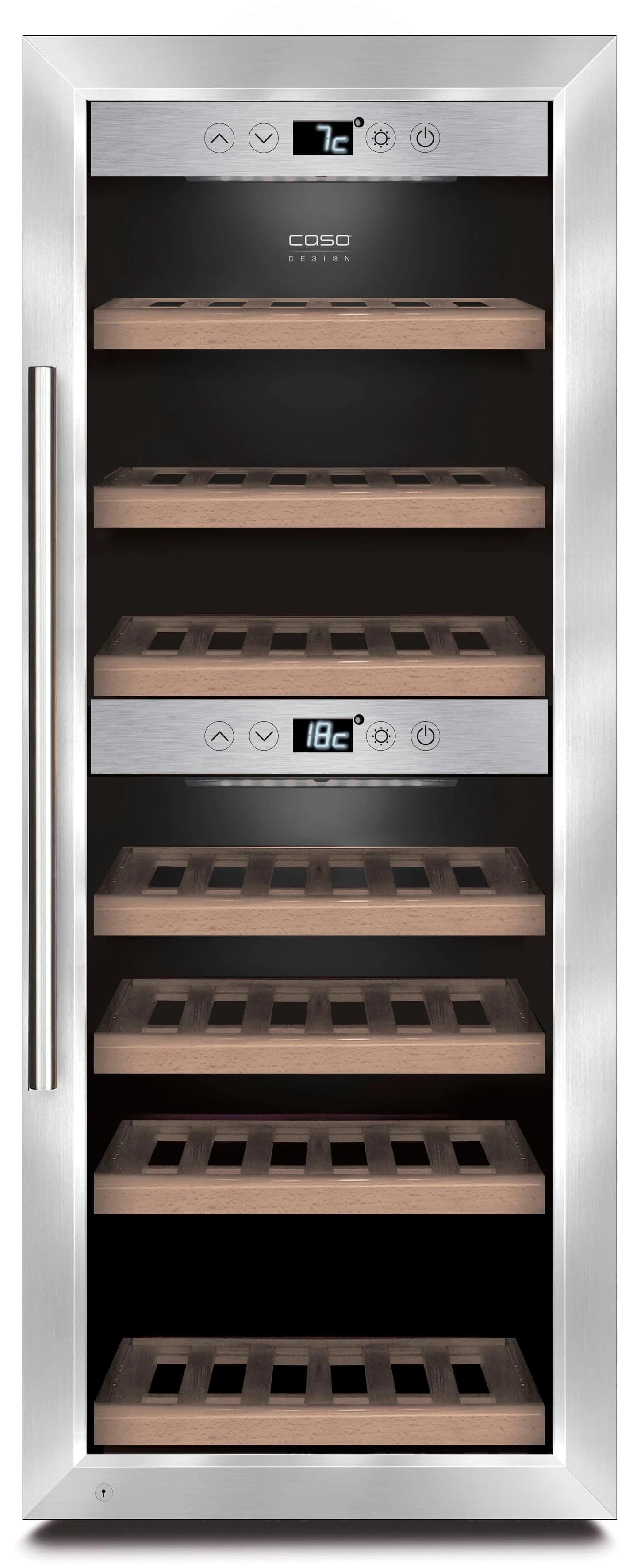 CASO Weinkühlschrank WineComfort 380 Smart Schwarz/Silber