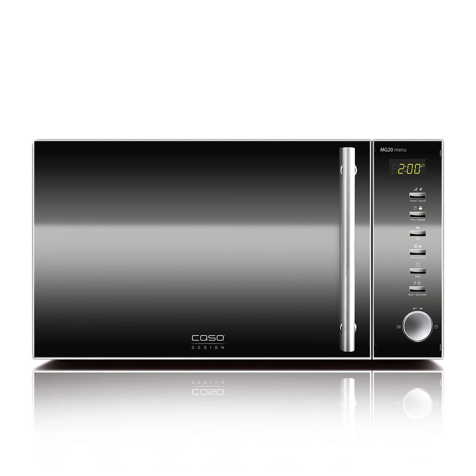 CASO MG20 menu Mikrowelle Schwarz 800W Grillfunktion