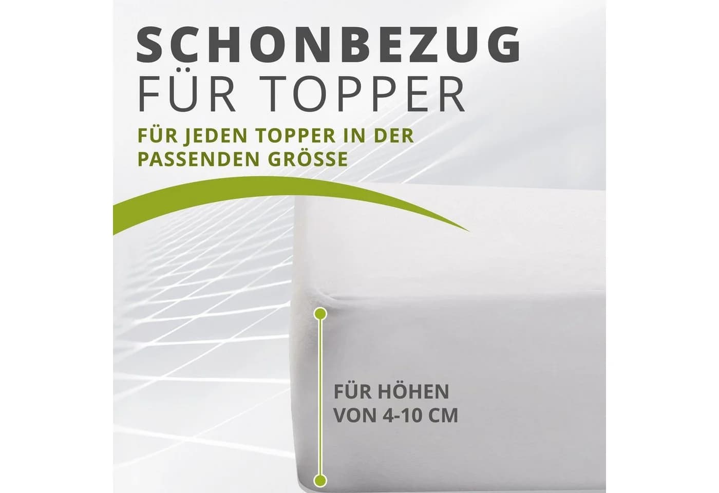 BETTWARENSHOP Matratzenschoner Topperschoner Weiß Baumwolle - Bild 3