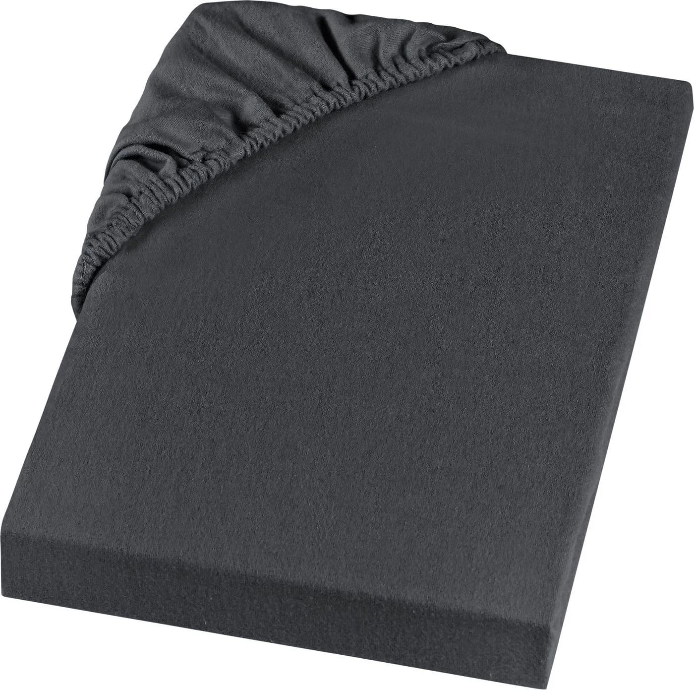 SETEX Spannbettlaken Feinbiber Anthrazit 90x200 cm - Bild 2