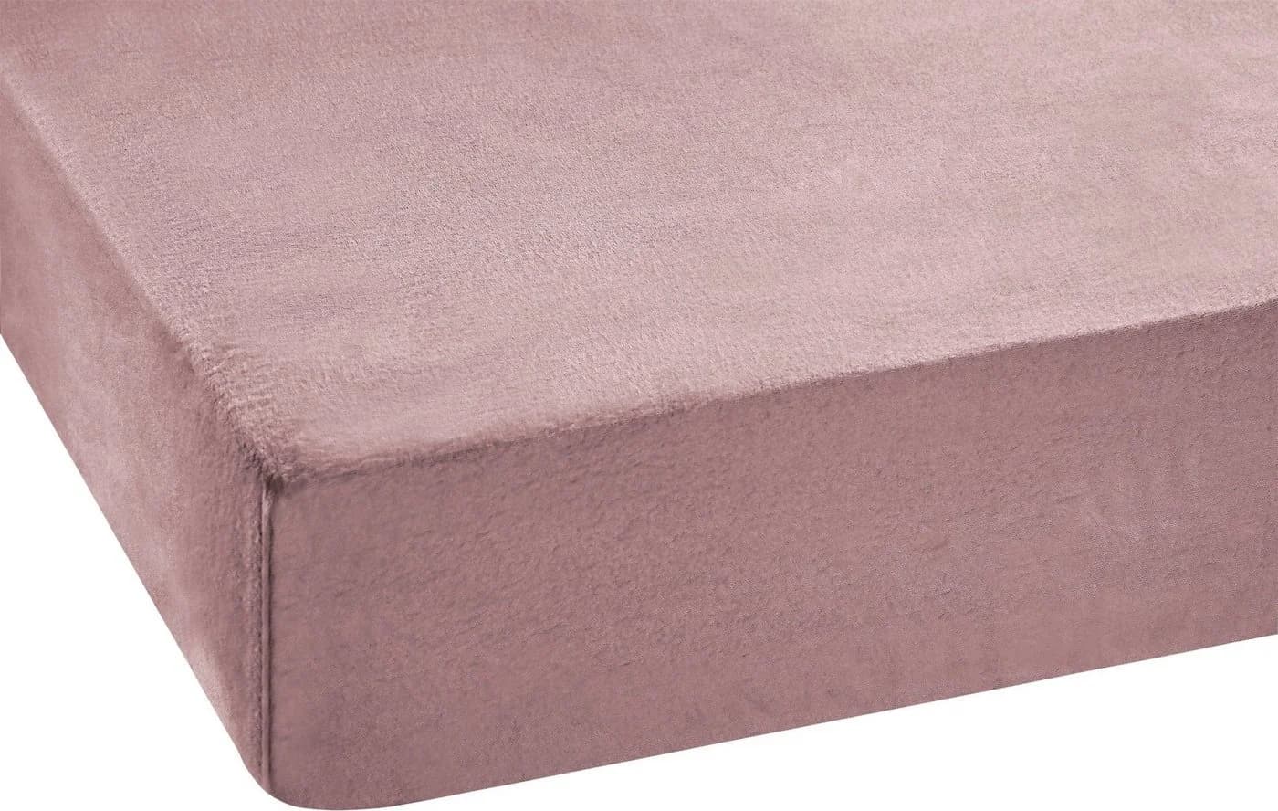 SETEX Spannbettlaken Feinbiber Altrosa 100% Baumwolle - Bild 3