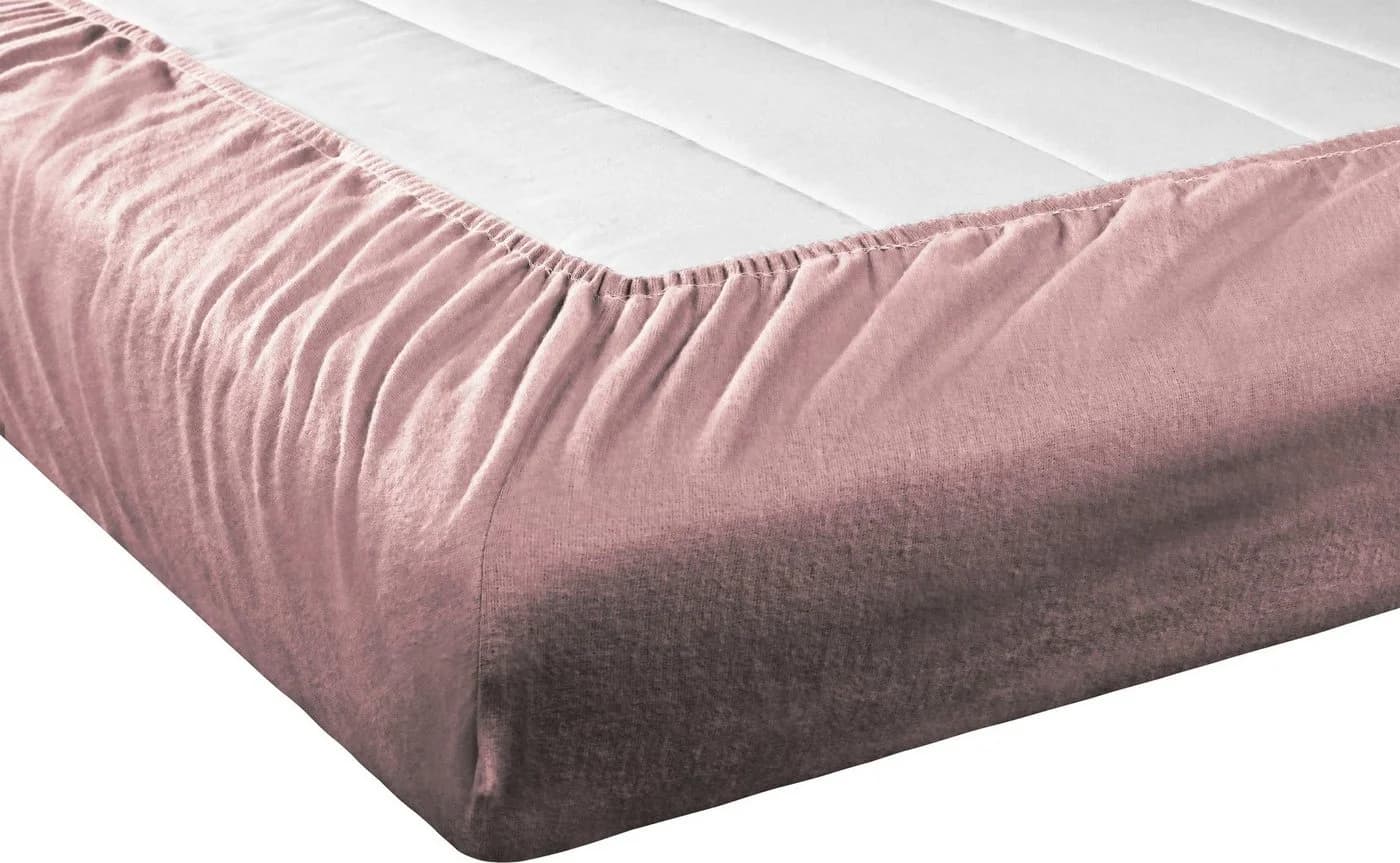 SETEX Spannbettlaken Feinbiber Altrosa 100% Baumwolle - Bild 4