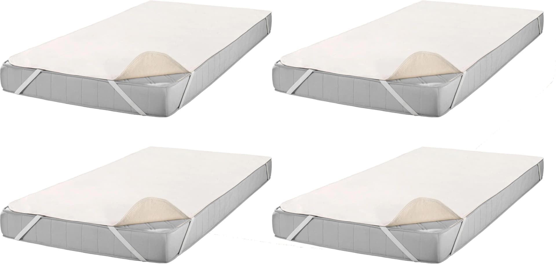 SETEX Matratzenauflage Molton Spann 100% Baumwolle Beige