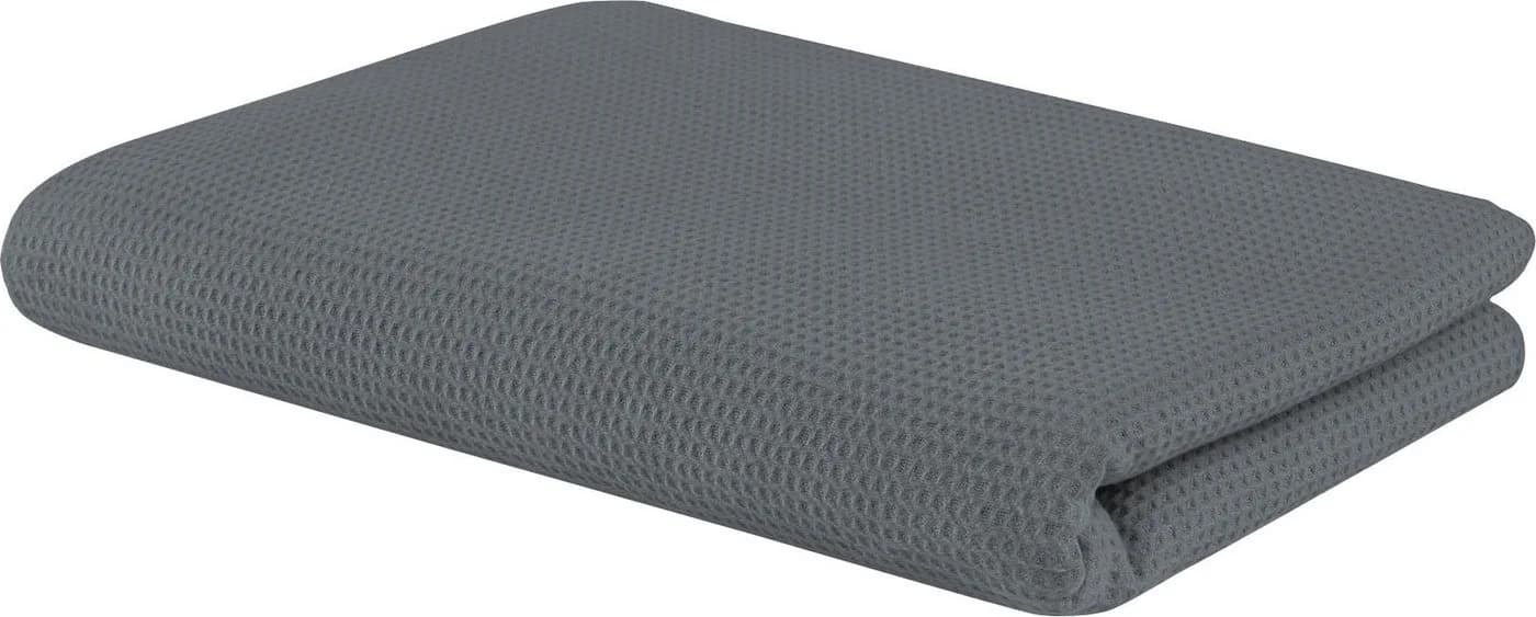 SETEX Waffeldecke Dunkelgrau 100% Baumwolle 150x200cm - Bild 2