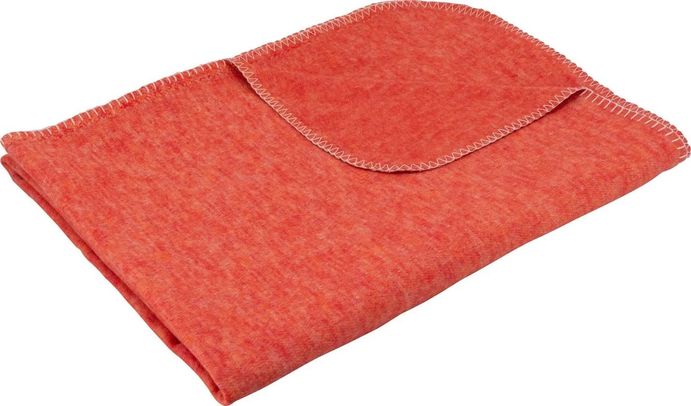 SETEX Kuscheldecke Orange Baumwolle Polyester Ziernaht - Bild 2