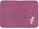 SETEX Kuscheldecke hellbordeaux mit Ziernaht Bild 3