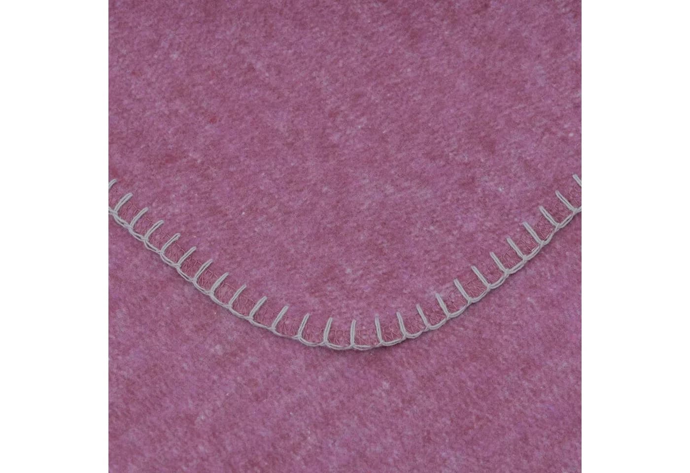 SETEX Kuscheldecke hellbordeaux mit Ziernaht - Bild 4
