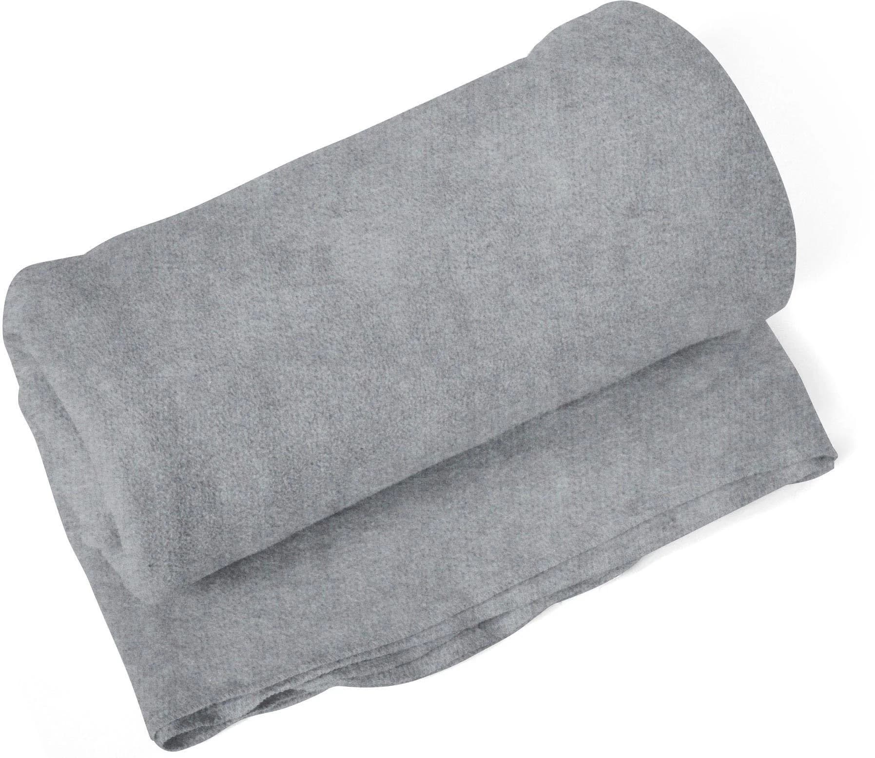 SETEX Wohndecke Melange Grau 150x200cm Baumwolle Polyester