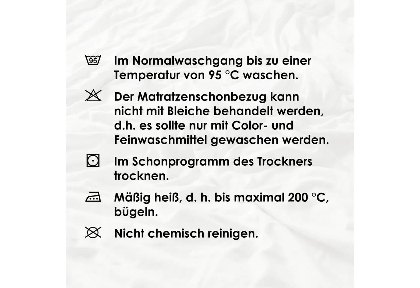 SETEX Matratzenauflage Weiß Allergikergeeignet 100% Baumwolle - Bild 5