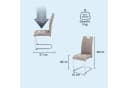 KHG Freischwinger Esszimmerstuhl Kunstleder Beige Modern Bild 1