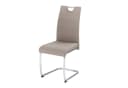 KHG Freischwinger Esszimmerstuhl Kunstleder Beige Modern Bild 2