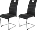 HELA Freischwinger FLORA S 2er Set Schwarz Chrom Bild 1