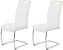 HELA Freischwinger FLORA S 2er Set Weiß Chrom Bild 1