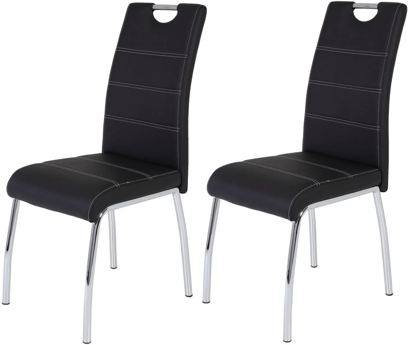 HELA Stuhl SUSI 2er Set Schwarz mit Griff - Bild 2