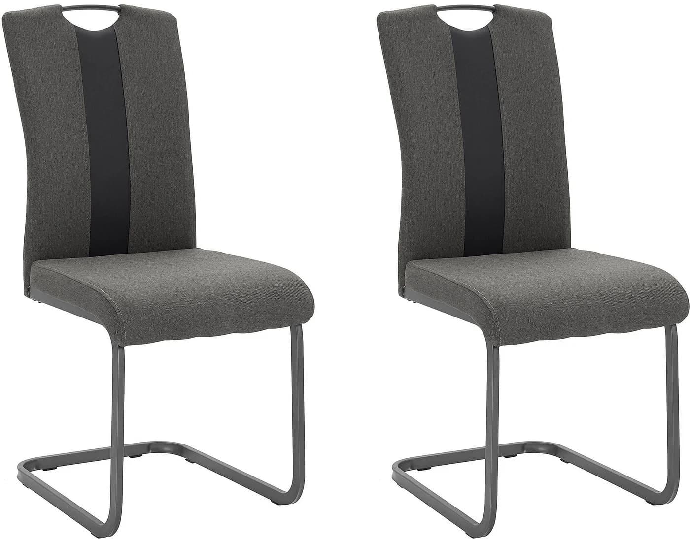 HELA Freischwinger Amber 2er Set Grau Webstoff - Bild 2