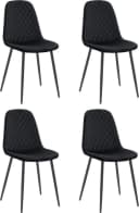 HELA Schalenstuhl MIRA Schwarz 4er Set mit Polsterung Bild 2