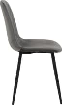 HELA Schalenstuhl MIRA 2er Set Grau Samtvelour Metallgestell Bild 5