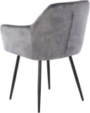 HELA Kira Schalenstuhl Boho Grau Schwarz Samt Bild 5