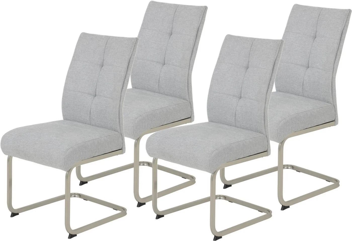 HELA Ines Freischwinger 4er Set Grau Metallgestell - Bild 2