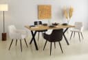HELA Esstisch GRETA Beige Wildeiche 180cm X-Gestell Bild 2