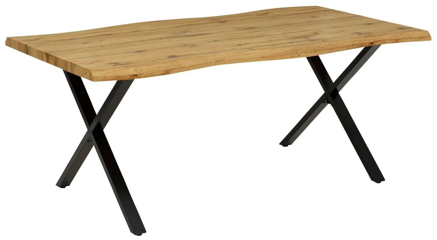 HELA Esstisch GRETA Beige Wildeiche 180cm X-Gestell - Bild 3