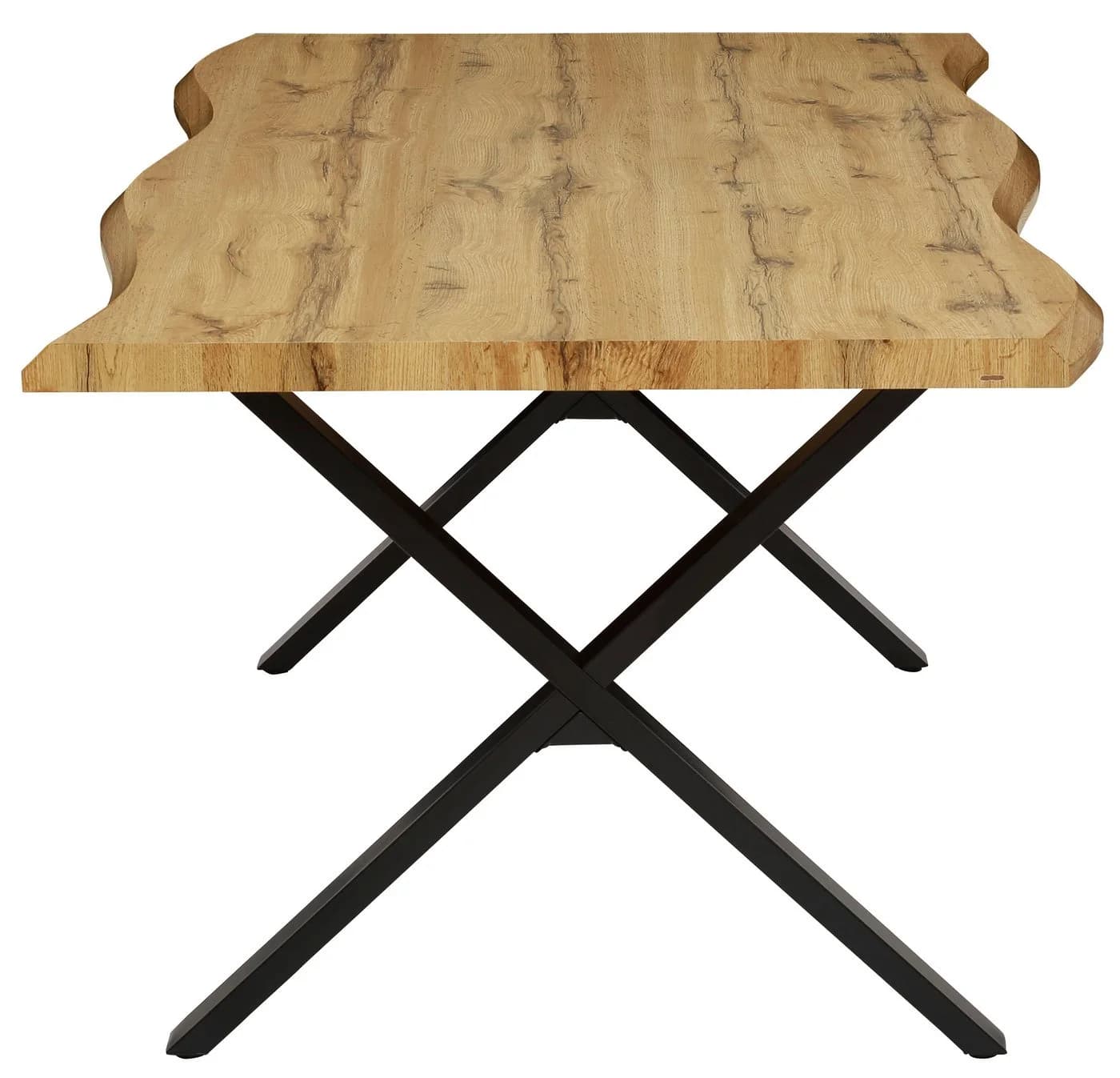 HELA Esstisch GRETA Beige Wildeiche 180cm X-Gestell - Bild 4
