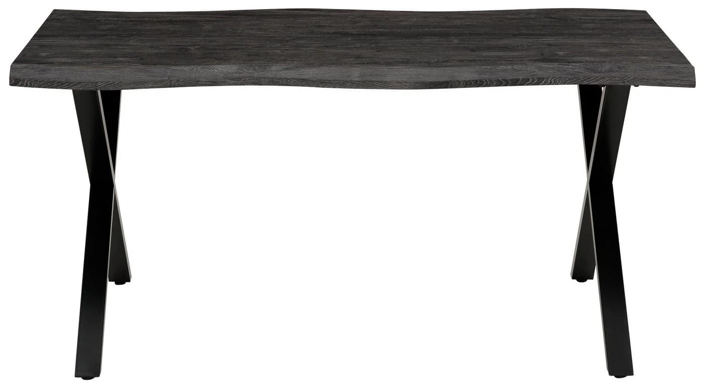 HELA Esstisch GRETA Grau Schwarz X-Gestell MDF
