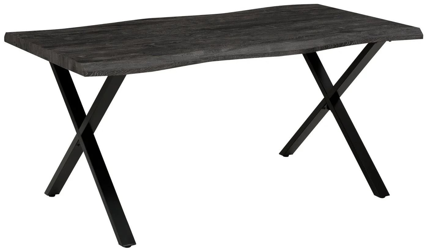 HELA Esstisch GRETA Grau Schwarz X-Gestell MDF - Bild 3