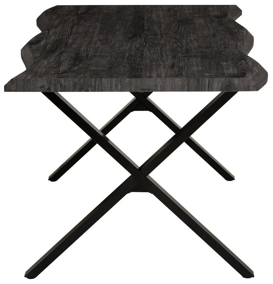 HELA Esstisch GRETA Grau Schwarz X-Gestell MDF - Bild 4