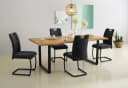 HELA Esstisch GISELLE Industrial Design Wildeiche Schwarz Bild 2