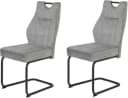 HELA Esszimmerstuhl Linda S Schwingstuhl Grau 2er Set Bild 2