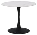 HELA Bistrotisch PAOLA Rund Steinplatte Marmoroptik Weiß Anthrazit Bild 2