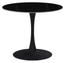 HELA Bistrotisch PAOLA rund Schwarz Marmoroptik Metallgestell Bild 2
